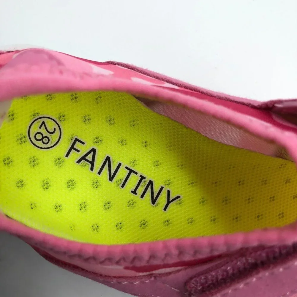 Fantiny Toddler Girls Water Shoes Hook & Loop Camouflage Fabric Pink 28 US 11